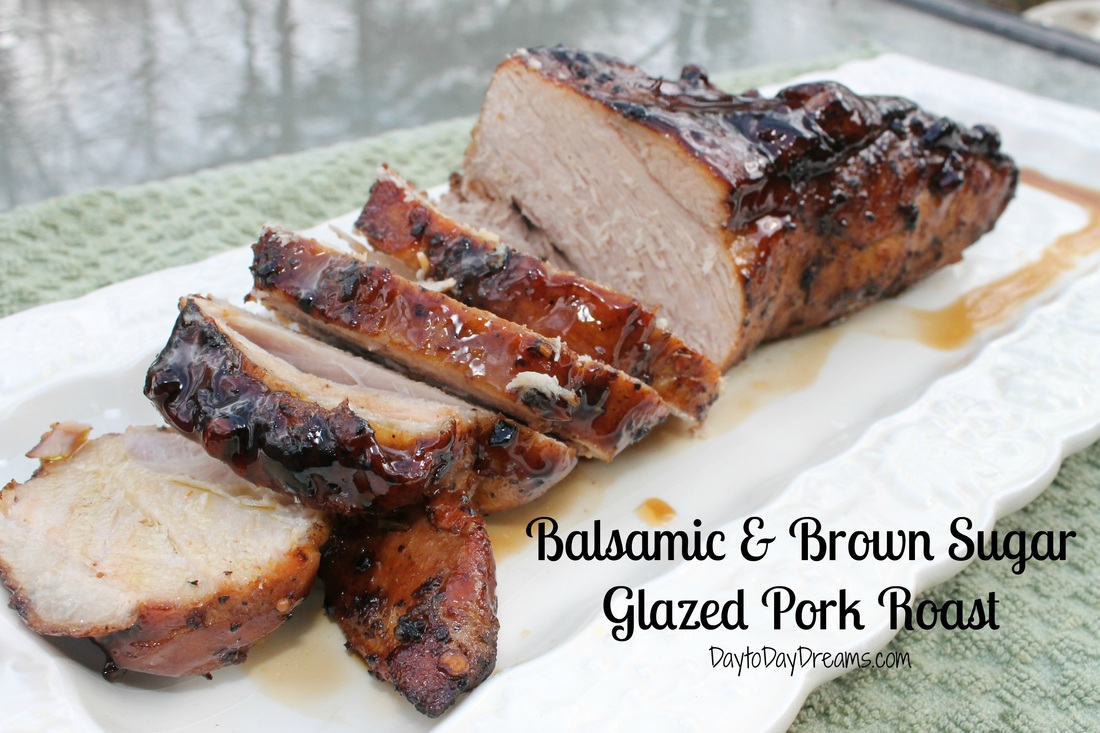 Blasamic & Brown Sugar Glazed Pork Roast