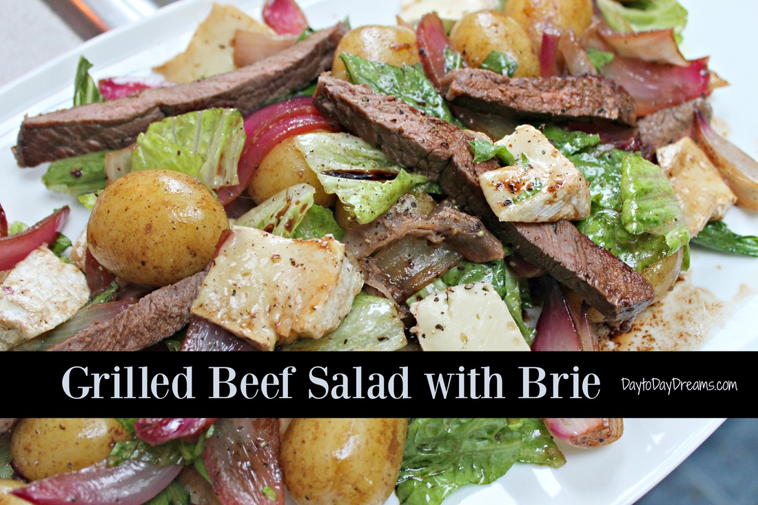 Grilled Beef Salad with Brie
