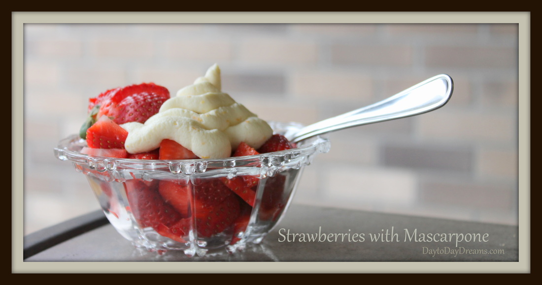 Strawberries with Mascarpone  DaytoDayDreams.com
