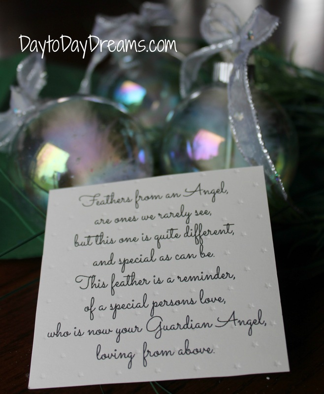 Angel feather ornament