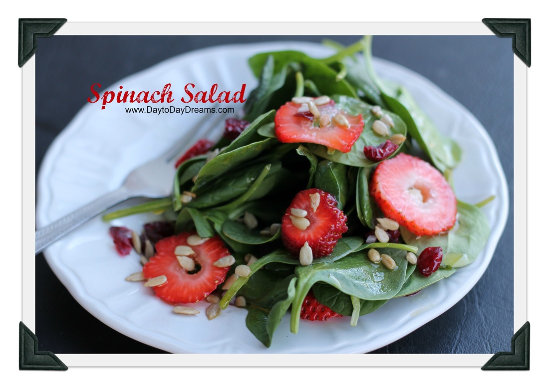 Spinach Salad DaytoDayDreams.com