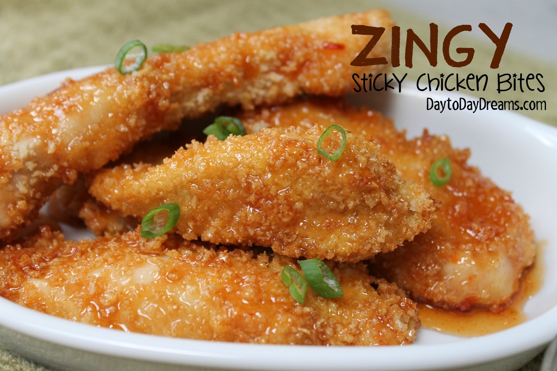 Zingy sticky chicken bites