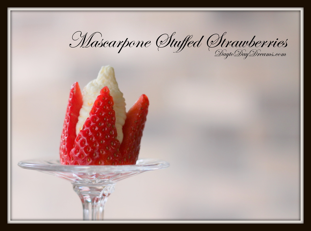 Mascarpone Stuffed Strawberries DaytotDayDreams.com