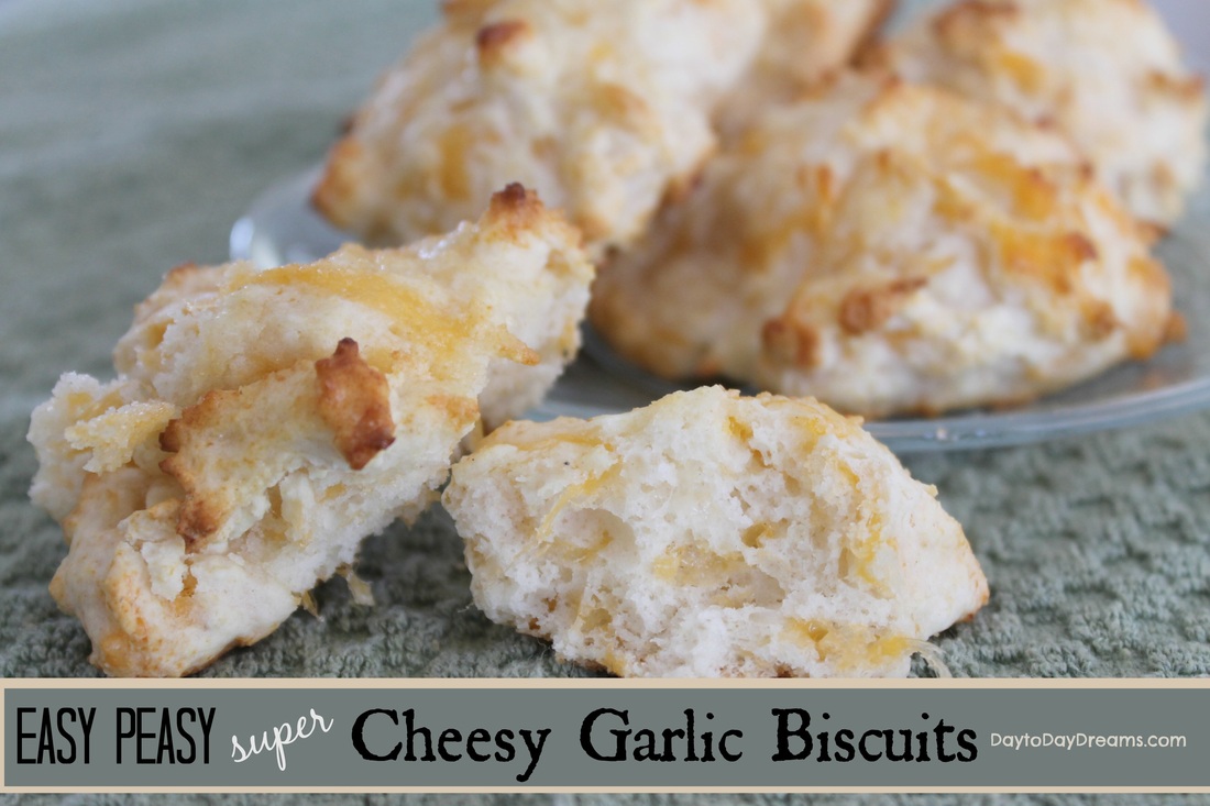 Cheesy Garlic Biscuits - super easy to make!