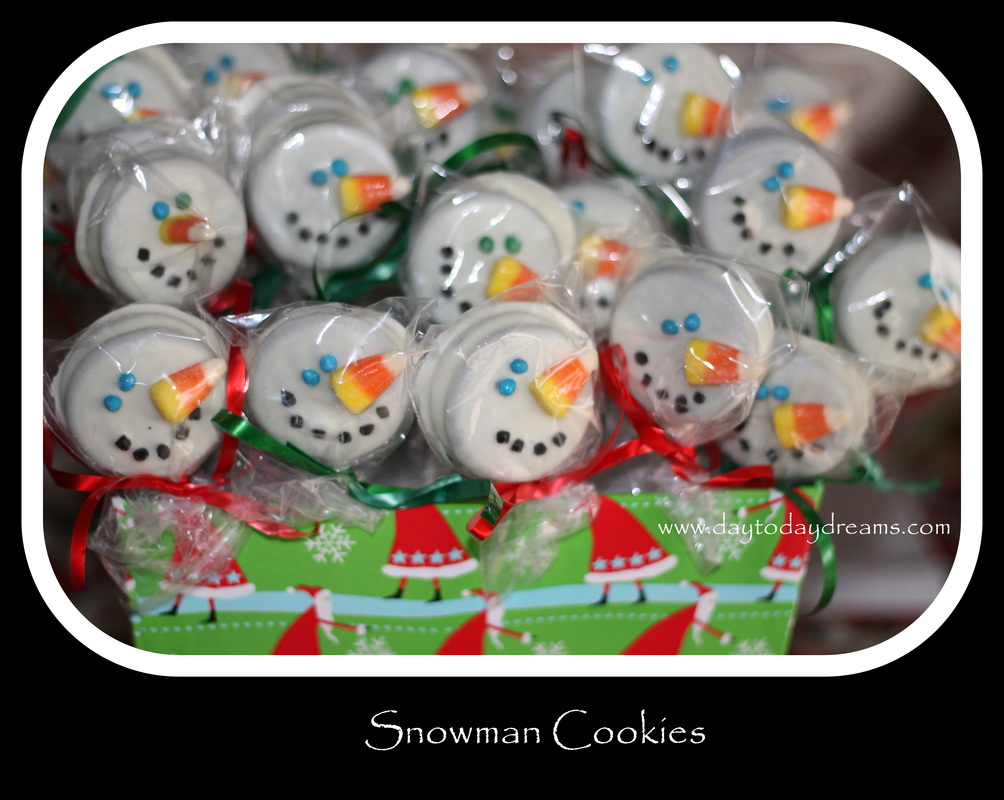 Snowmen Cookies www.daytodaydreams.com