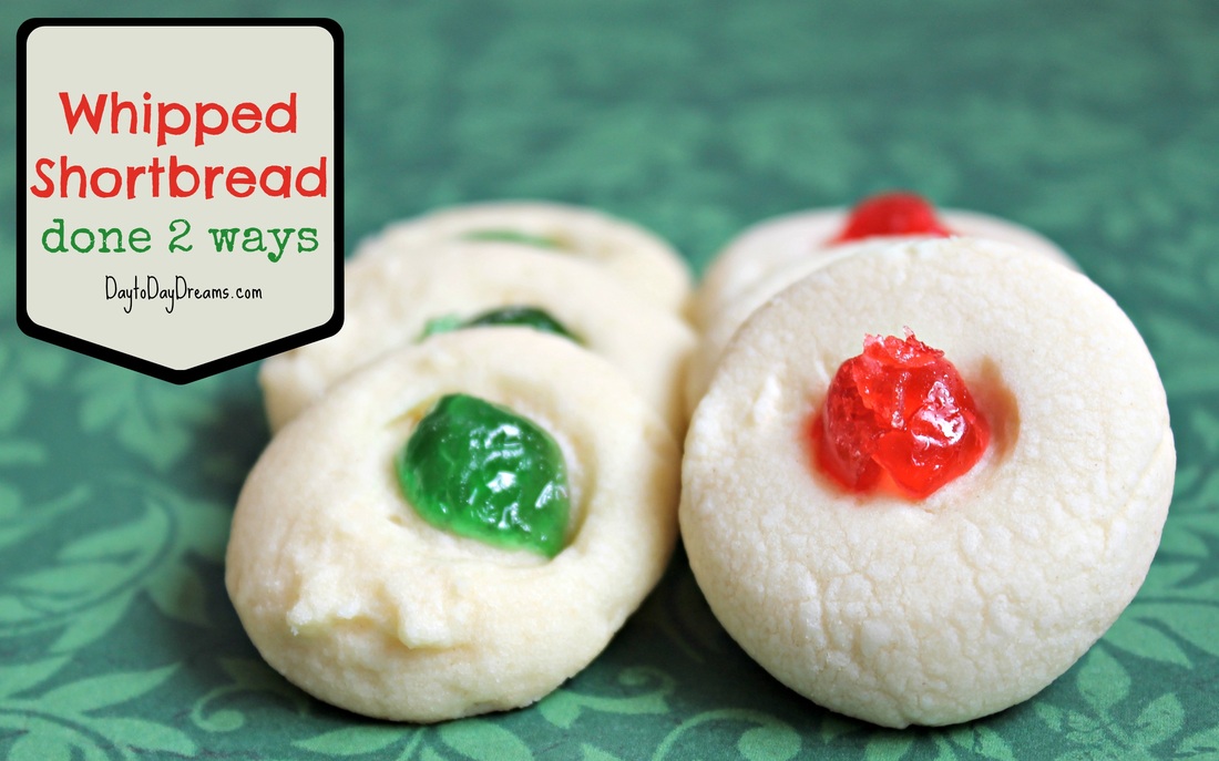 Whipped Shortbread Cookies done 2 ways
