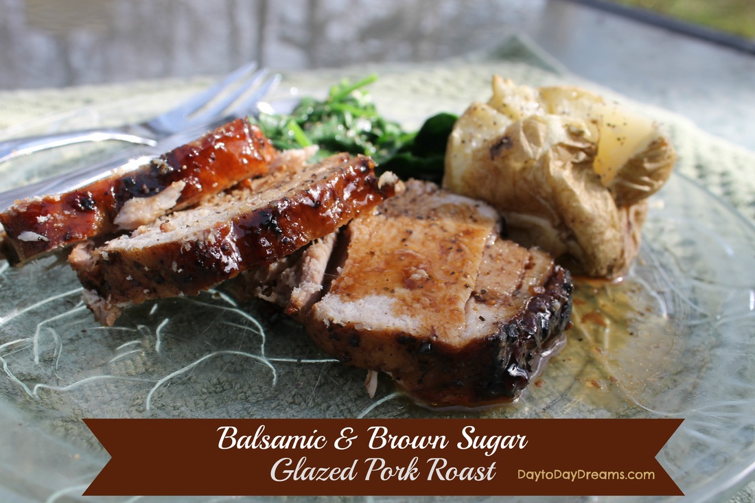 Blasamic & Brown Sugar Glazed Pork Roast