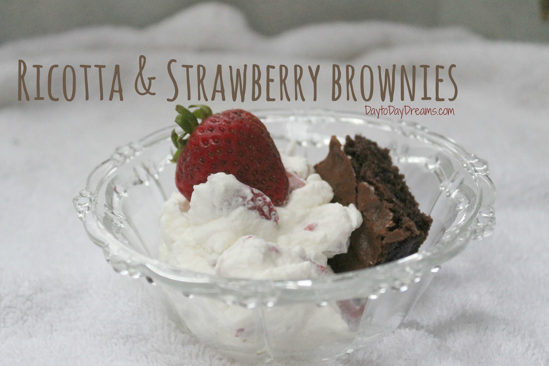 Ricotta & Strawberry Brownies