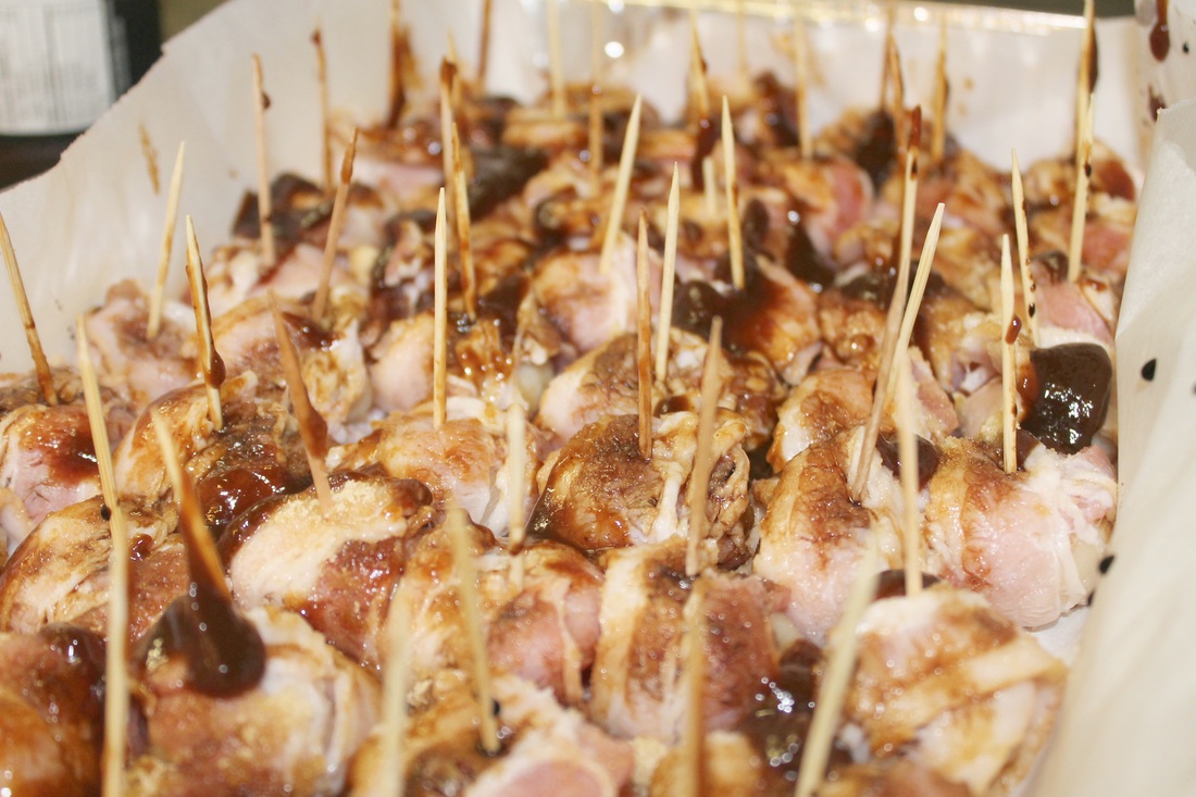 Bacon Wrapped Water Chestnuts DaytoDayDreams.com