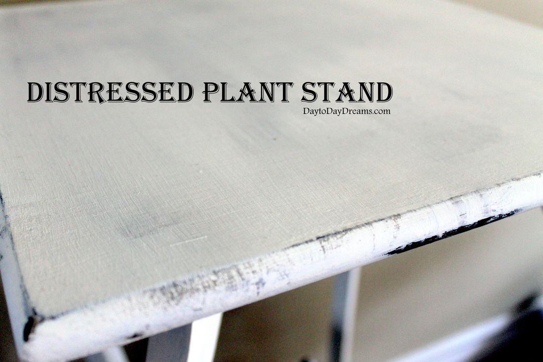 Painted Plant Stand DaytoDayDreams.com