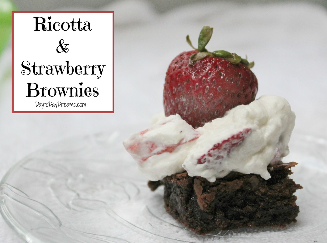 Ricotta & Strawberry Brownies