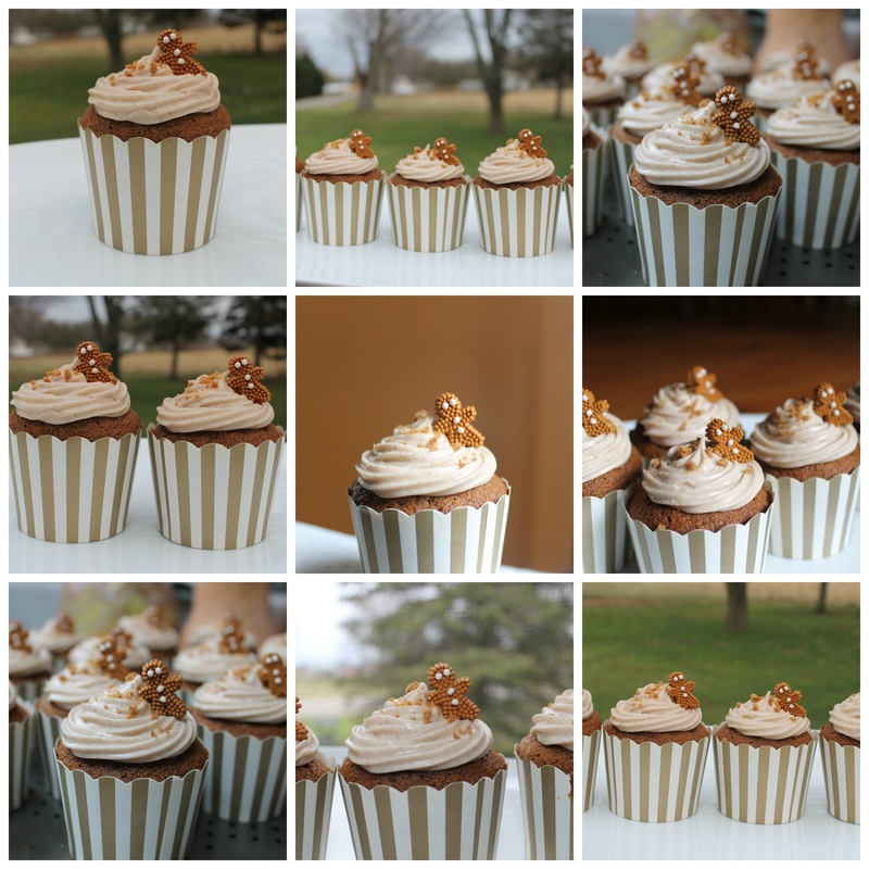 Gingerbread Cupcakes with Cream Cheese icing