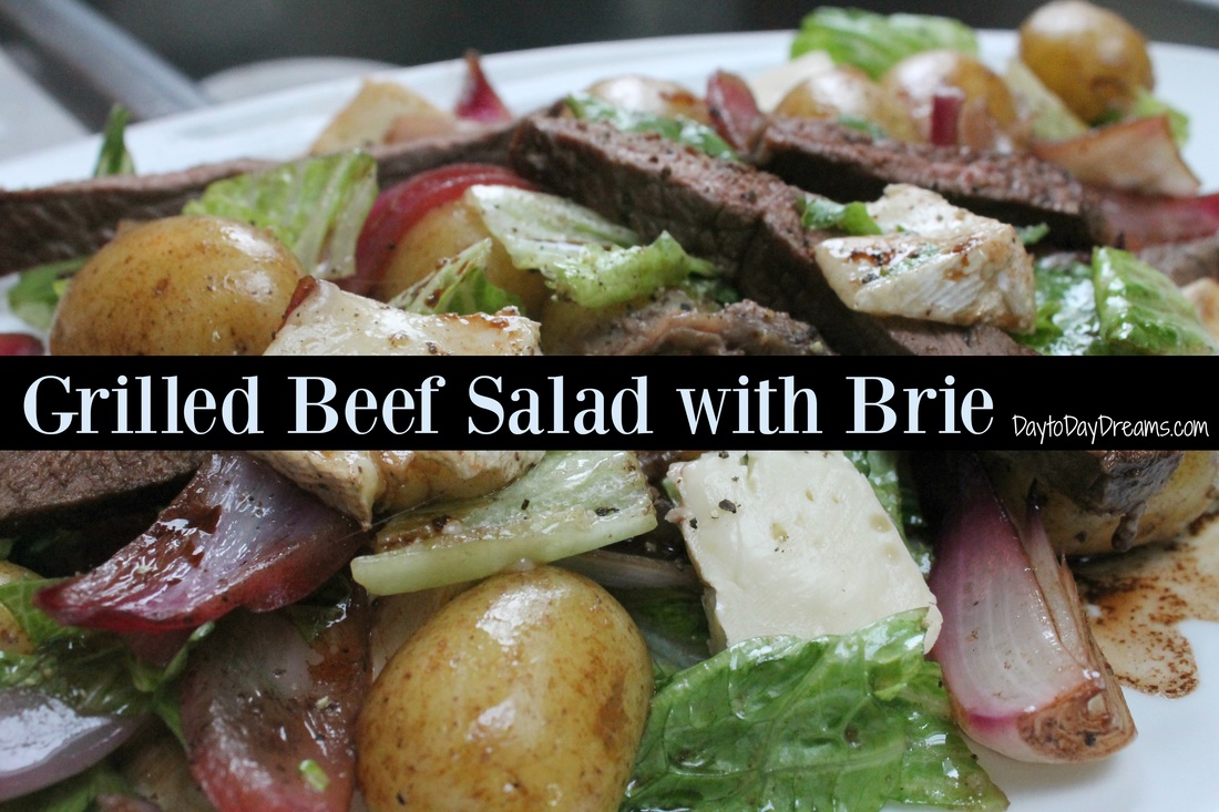 Grilled Beef Salad with Brie