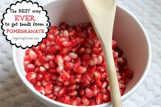 Best way EVER to get seeds from a pomegranate - EVER!