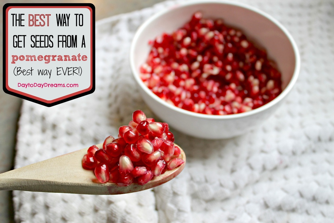 The BEST way EVER to get seeds from a pomegranate